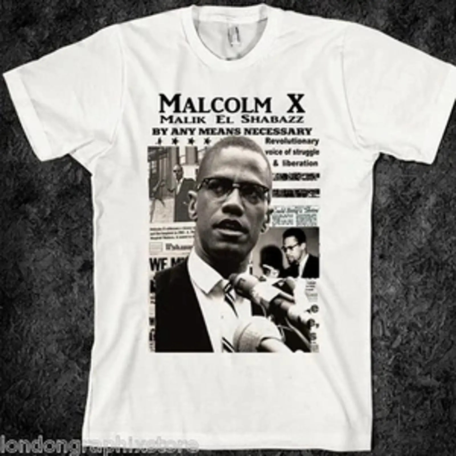 Men'S Fashion History - Malcolm X T shirt Black History
