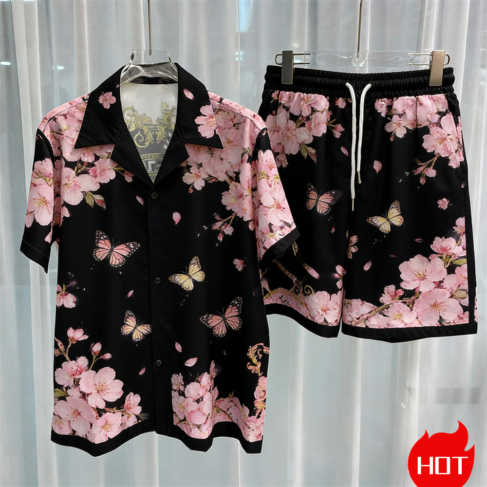 Men'S Fashion Usa - Digital printed men's set fashion two-piece