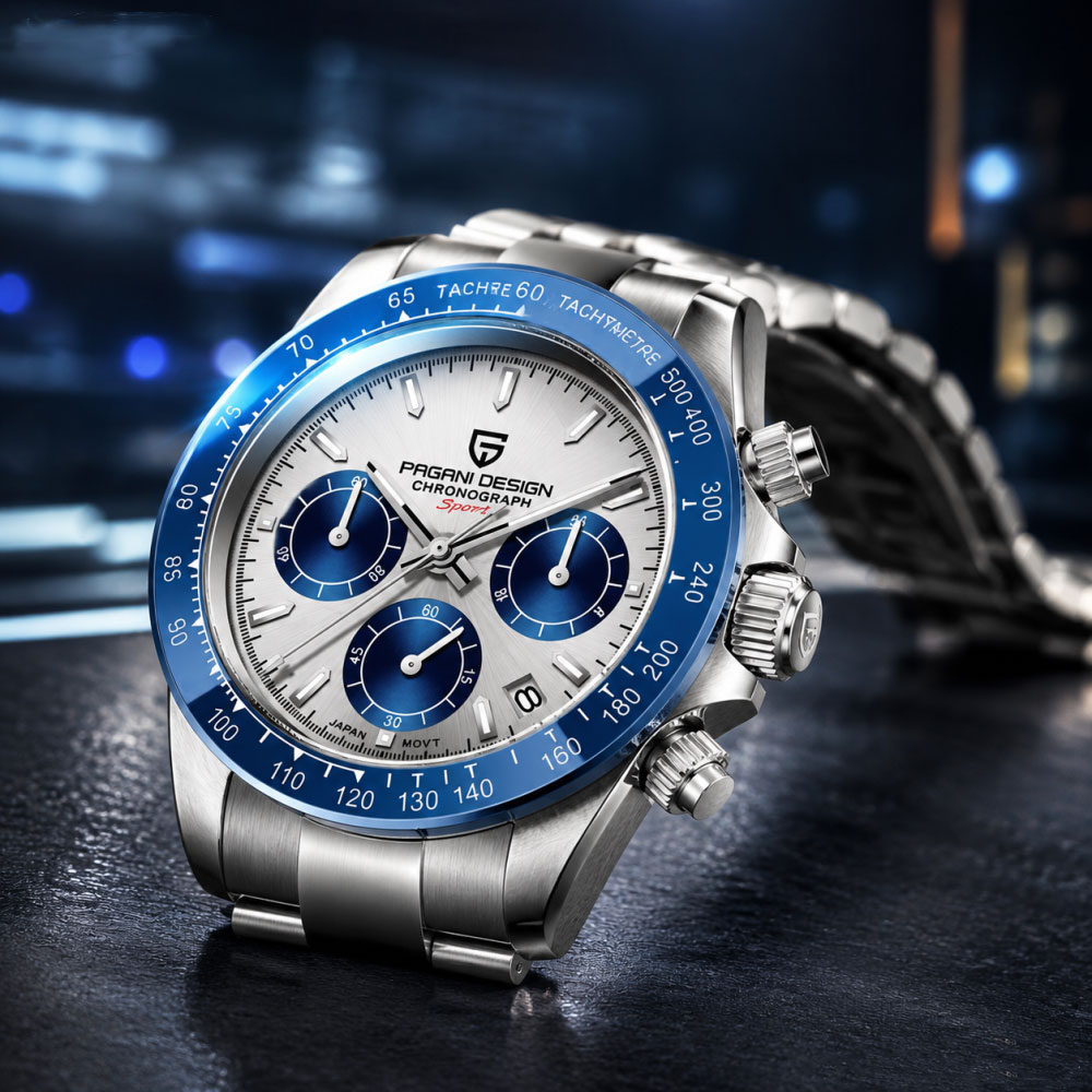 Men'S Fashion Round Glasses - PAGANI DESIGN 40mm Men's Watch Stainless