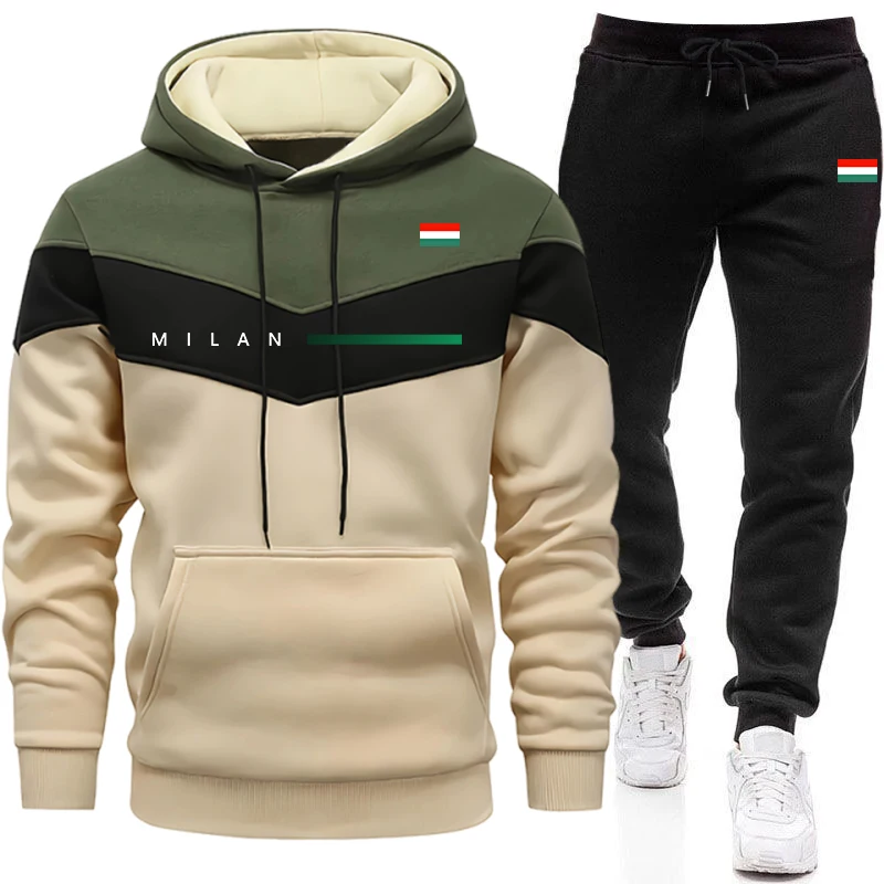 Men'S Fashion Hoodies - Italy Fashion Men's Hoodies Set Daily