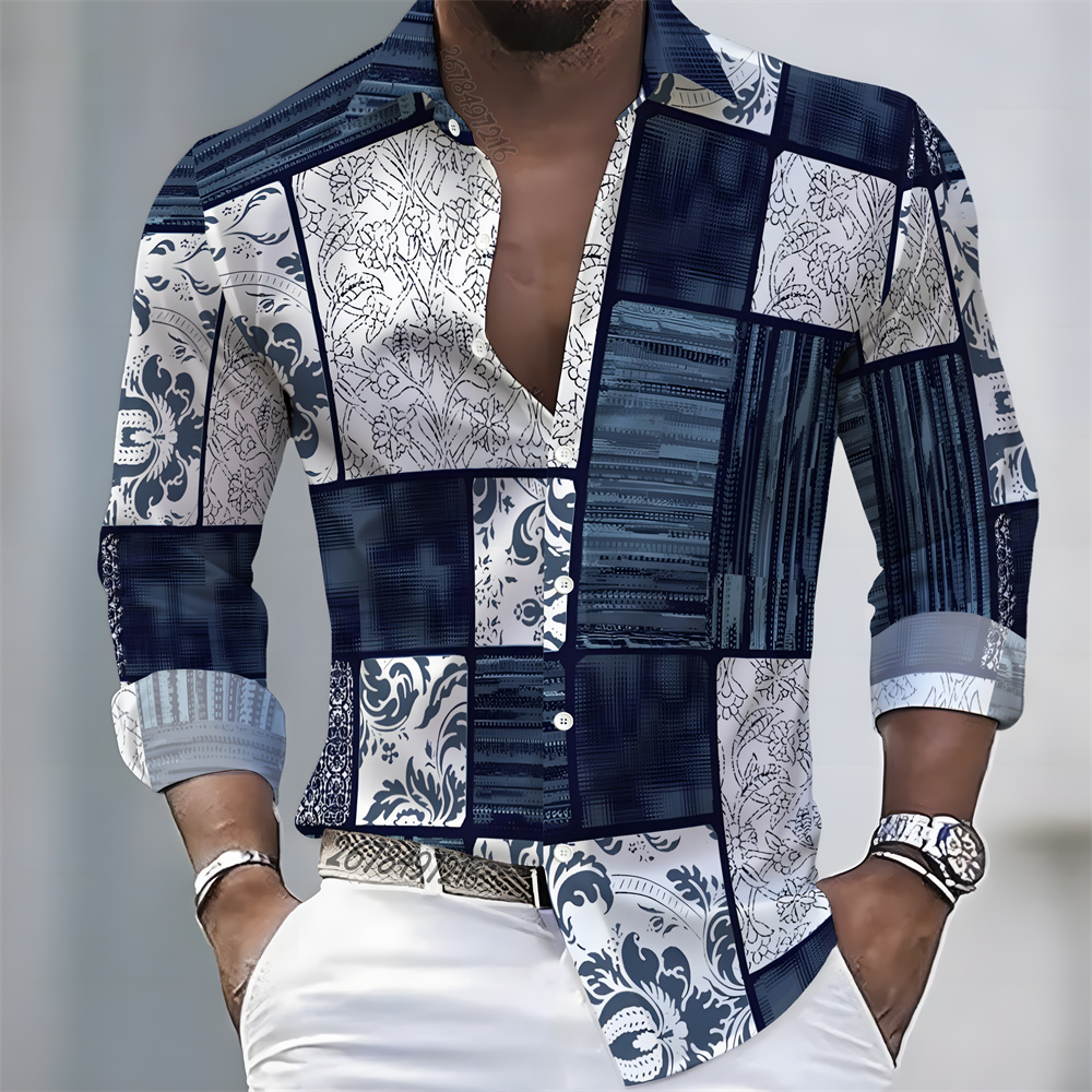 Men'S Fashion Usa - Men's Light Luxury Style Color Block