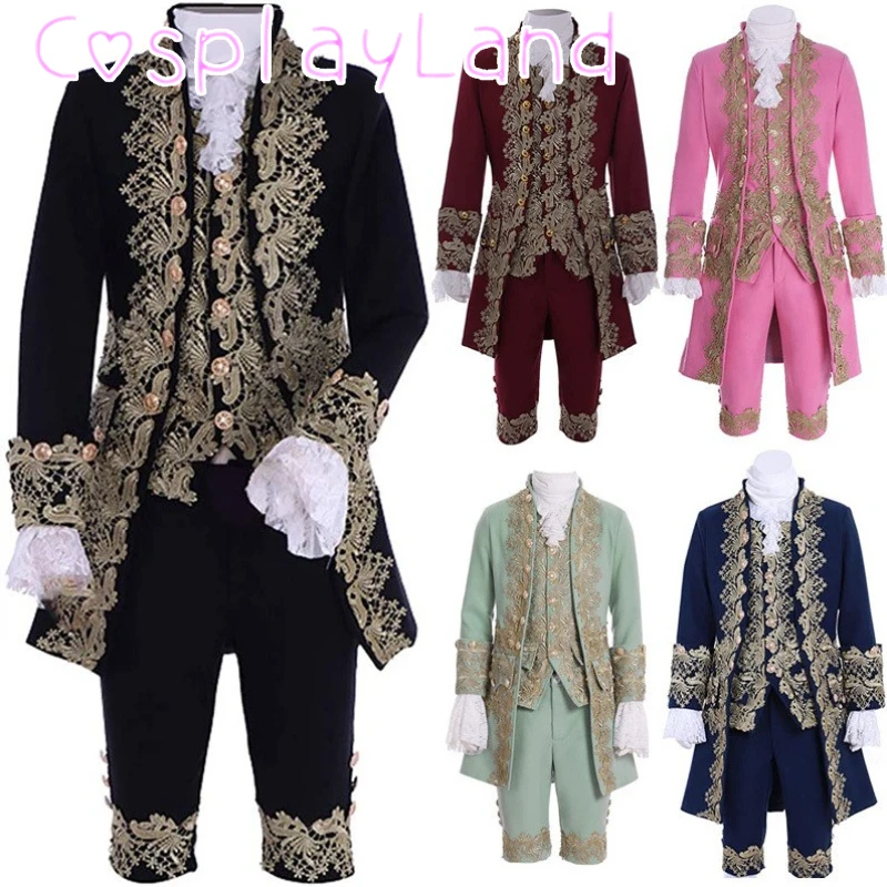 Jacket Mens Fashion - Victorian Costume Men Suit Rococo Medieval