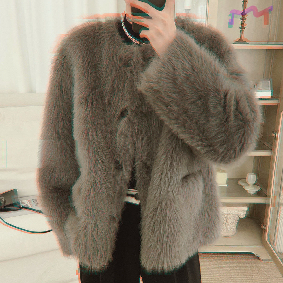 Jacket Mens Fashion - Korean Men's Imitation Fur Coat High-grade