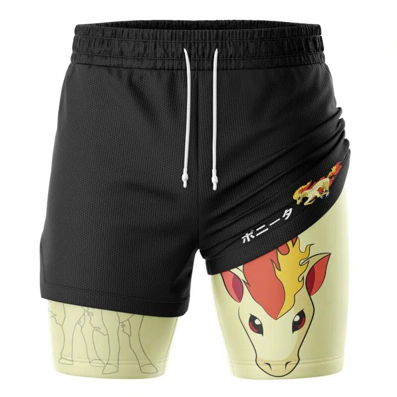 Men'S Fashion Loose Pants - Fashionable Printed Men's Fake Two-piece Five-cent