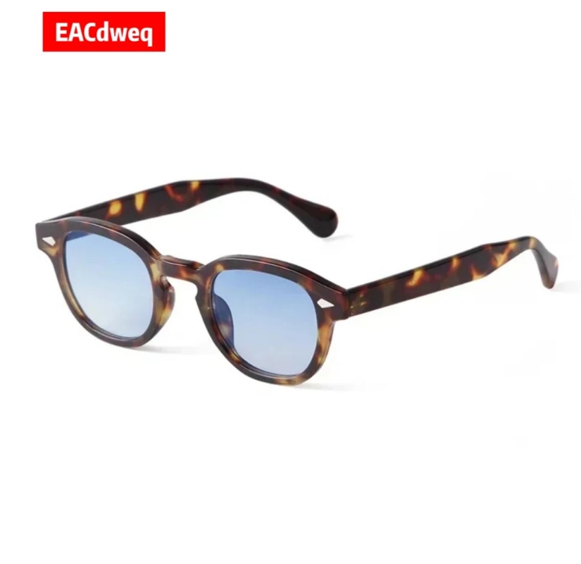 Men'S Fashion Round Glasses - Vintage Rivet High Quality Round Sunglasses