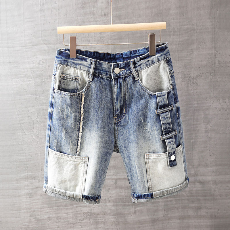 Men'S Fashion Loose Pants - Men's Short Jeans Pants with Pockets