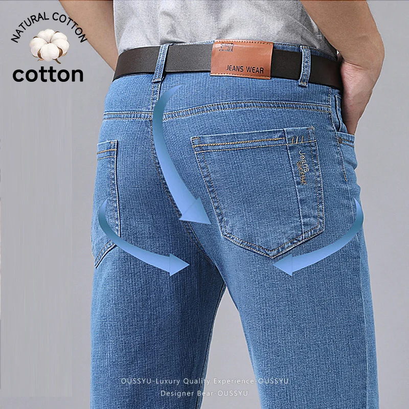 Men'S Fashion Nova Jeans - Summer Thin Men's Denim Jeans Straight