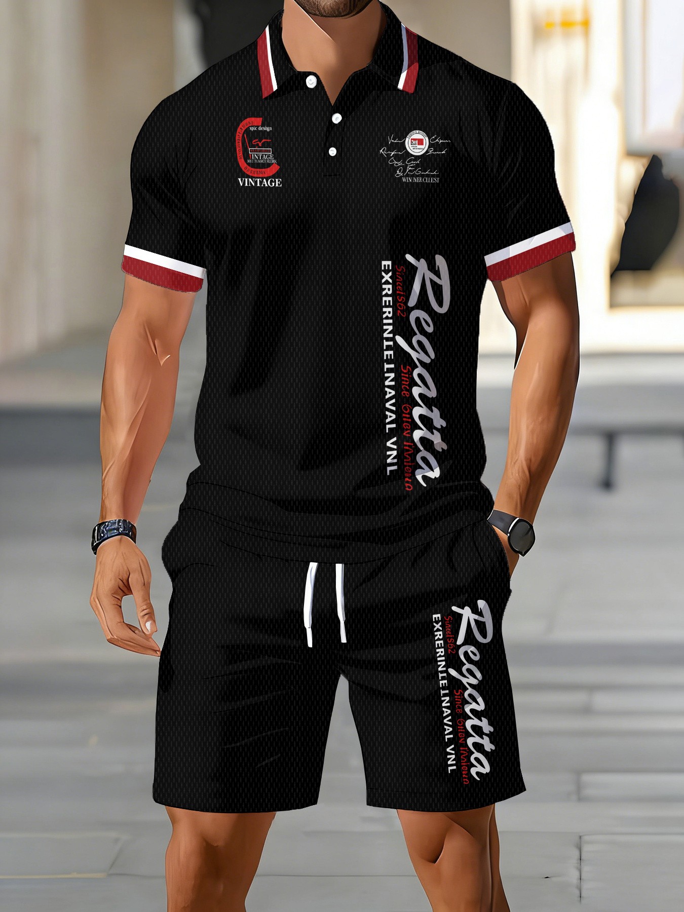 Men'S Fashion Polo - 2026 Summer American Men's Polo Shirt