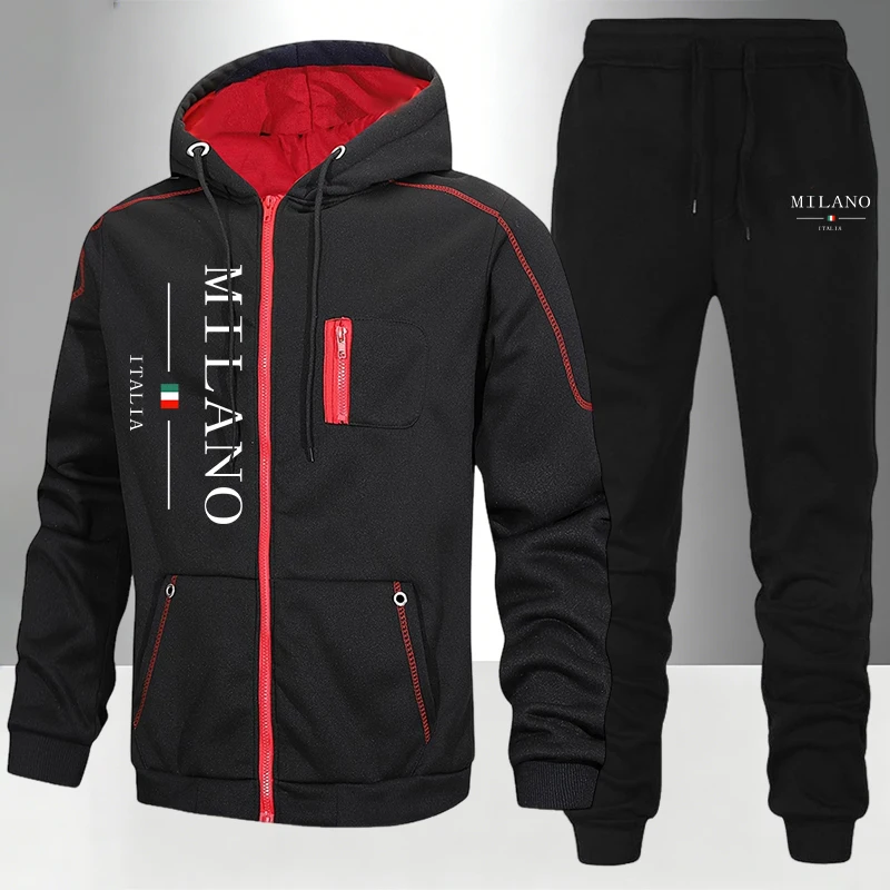 Men'S Fashion Usa - italy Fashion Men's Set/Coat/Pants Autumn Winter