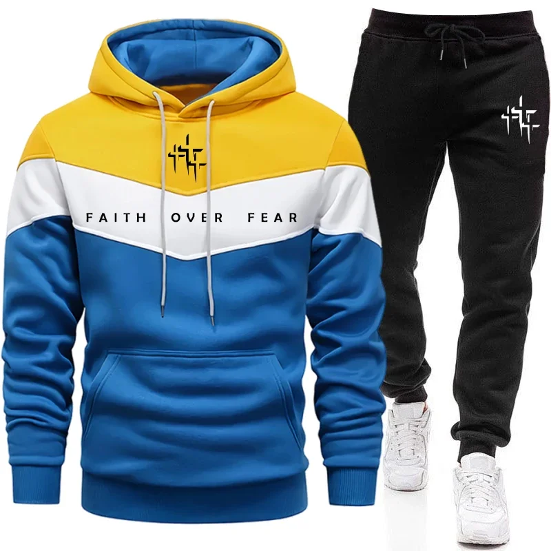 Faith Over Fear Men's Tracksui - đánh giá và giá Men'S Fashion Hoodies