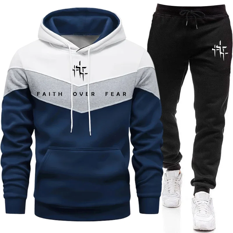 Faith Over Fear Men's Tracksui - đánh giá và giá Men'S Fashion Hoodies