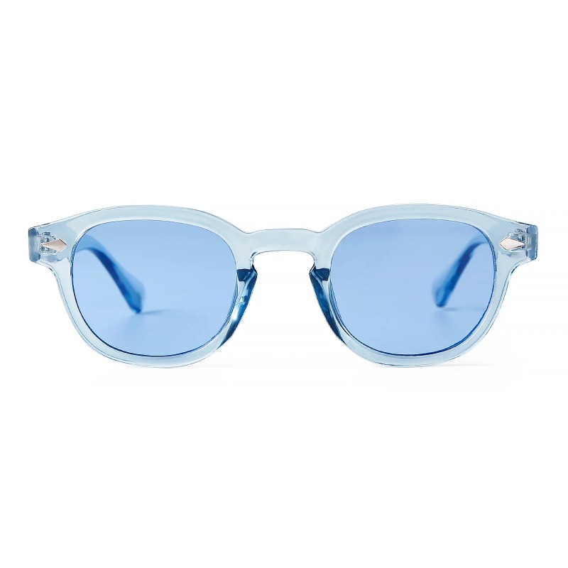 Fashion Transparent Blue Round - đánh giá và giá Men'S Fashion Round Glasses