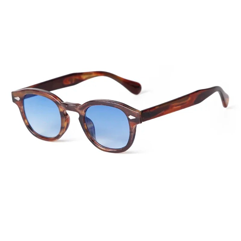 Fashion Transparent Blue Round - đánh giá và giá Men'S Fashion Round Glasses