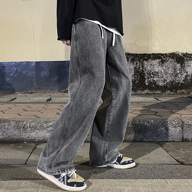 Korean Fashion Men's Baggy Jea - đánh giá và giá Men'S Fashion Grey Jeans