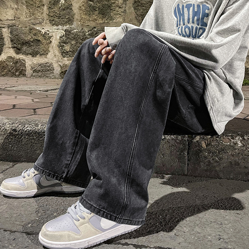 Korean Fashion Men's Baggy Jea - đánh giá và giá Men'S Fashion Grey Jeans