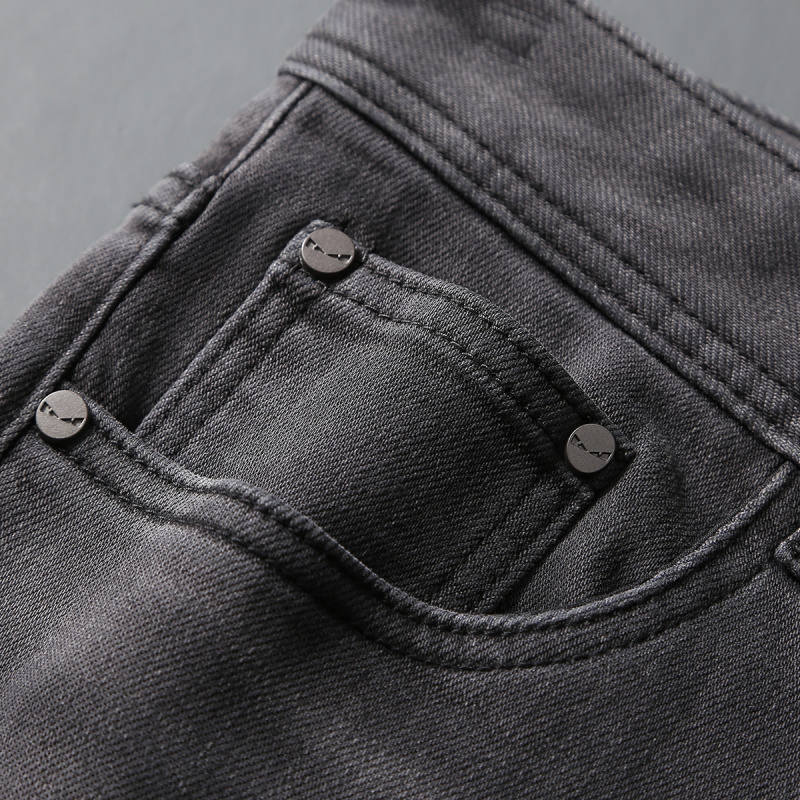 2025 autumn new trendy brand j - đánh giá và giá Men'S Fashion Grey Jeans