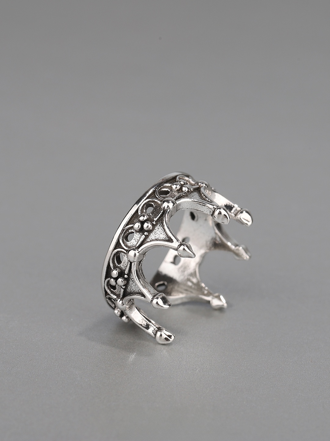 Gothic Crown Ring Adjustable O - đánh giá và giá Men Fashion King