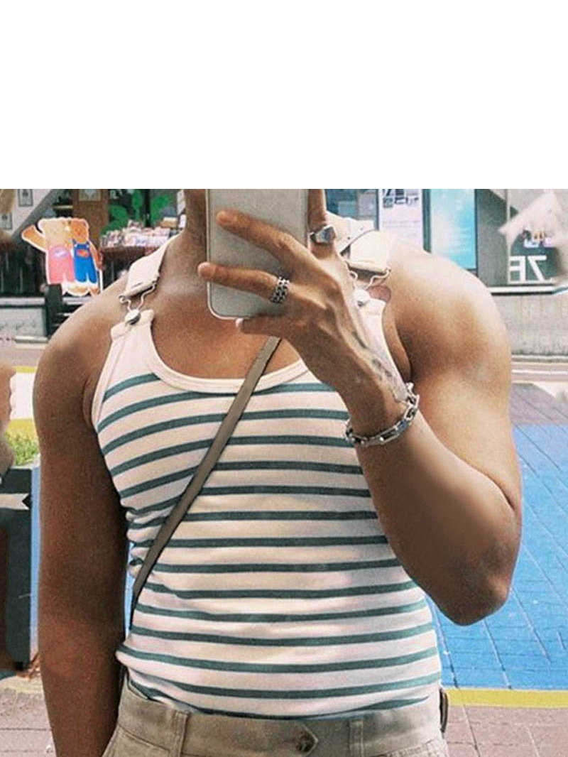 Slim Fit Metal Buttoned Tank T - đánh giá và giá Men'S Fashion Online