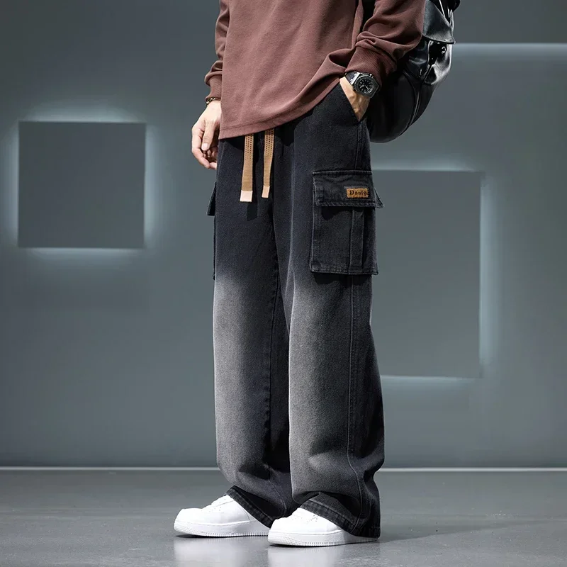 Autumn New Wide Leg Washing Je - đánh giá và giá Men'S Fashion Nova Jeans
