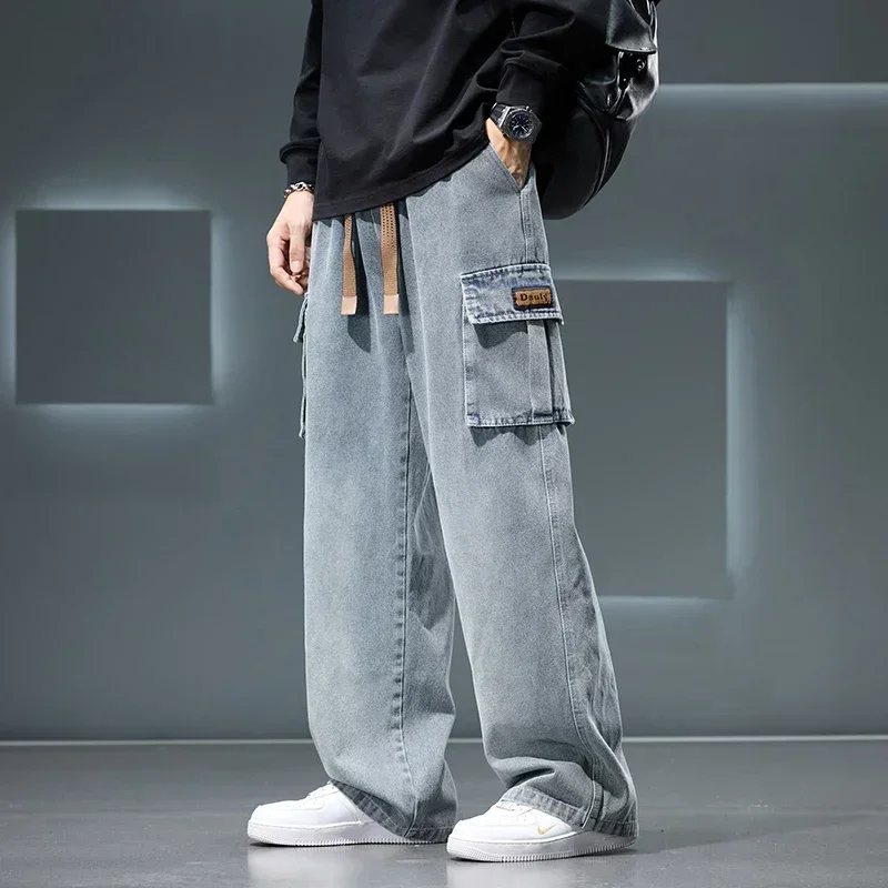 Autumn New Wide Leg Washing Je - đánh giá và giá Men'S Fashion Nova Jeans