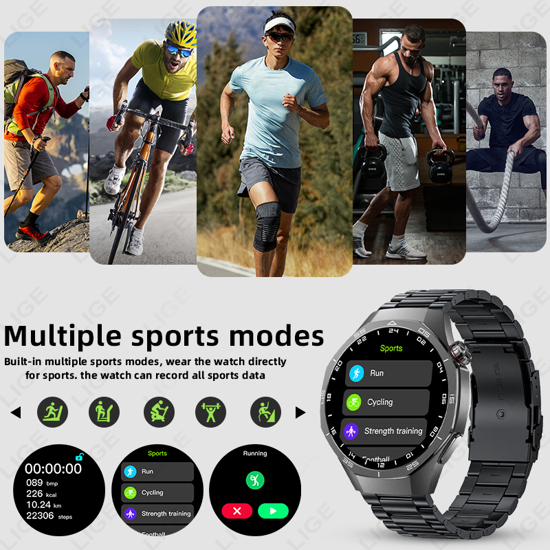 LIGE ECG Smart Watch For Andro - đánh giá và giá Men'S Fashion Week 2026
