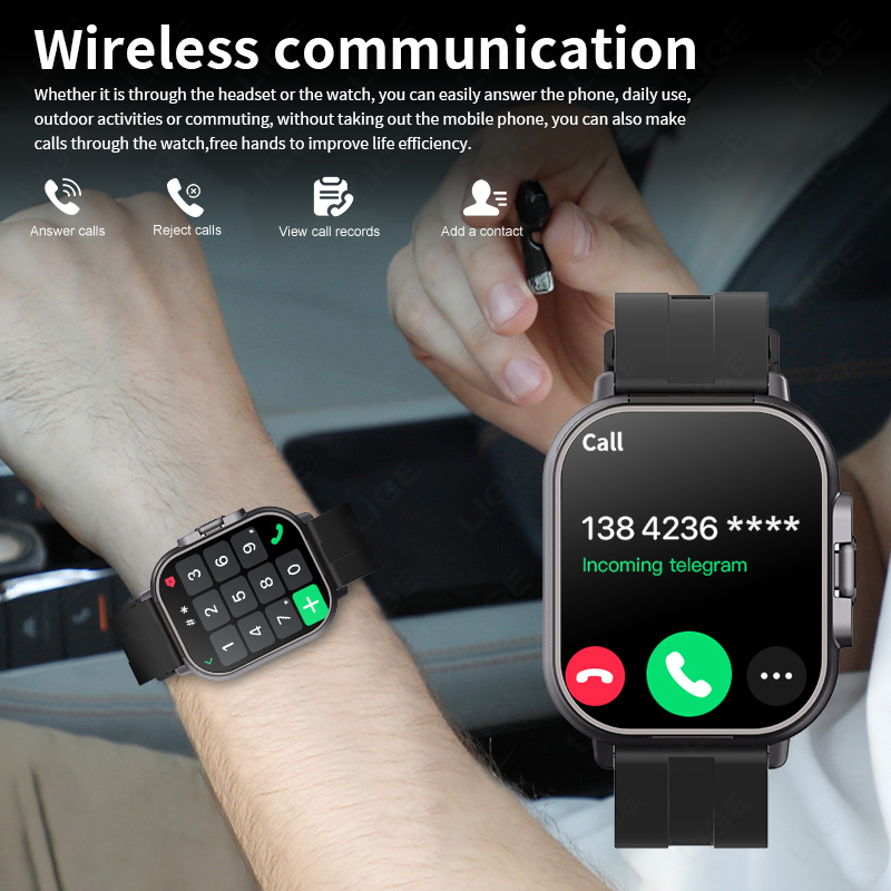 LIGE New 2 In 1 TWS Smart Watc - đánh giá và giá Men'S Fashion Week 2026