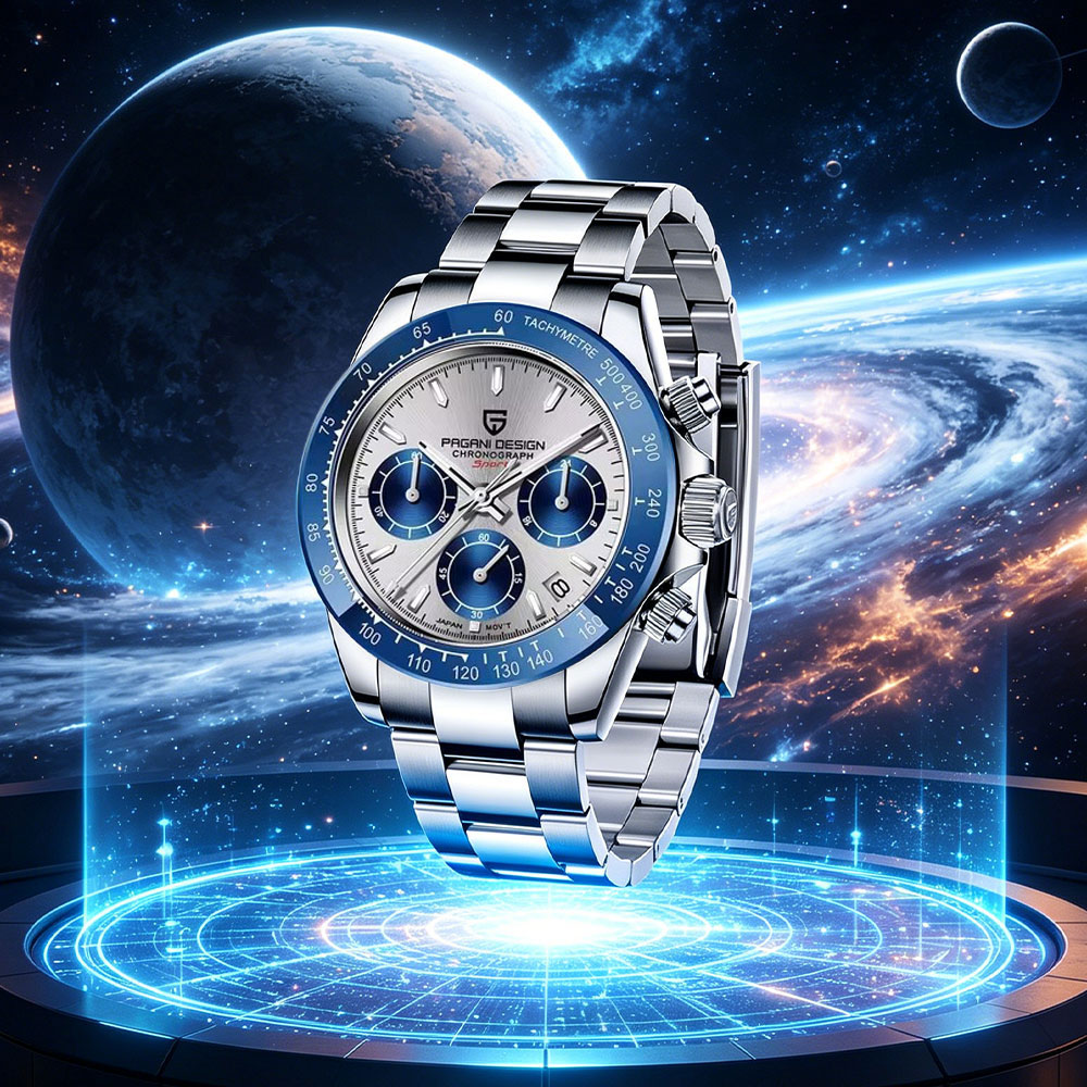 PAGANI DESIGN 40mm Men's Watch - đánh giá và giá Men'S Fashion Round Glasses