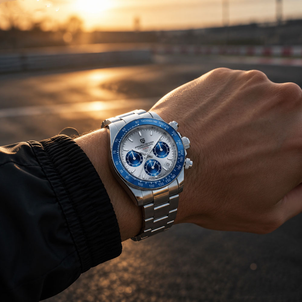 PAGANI DESIGN 40mm Men's Watch - đánh giá và giá Men'S Fashion Round Glasses