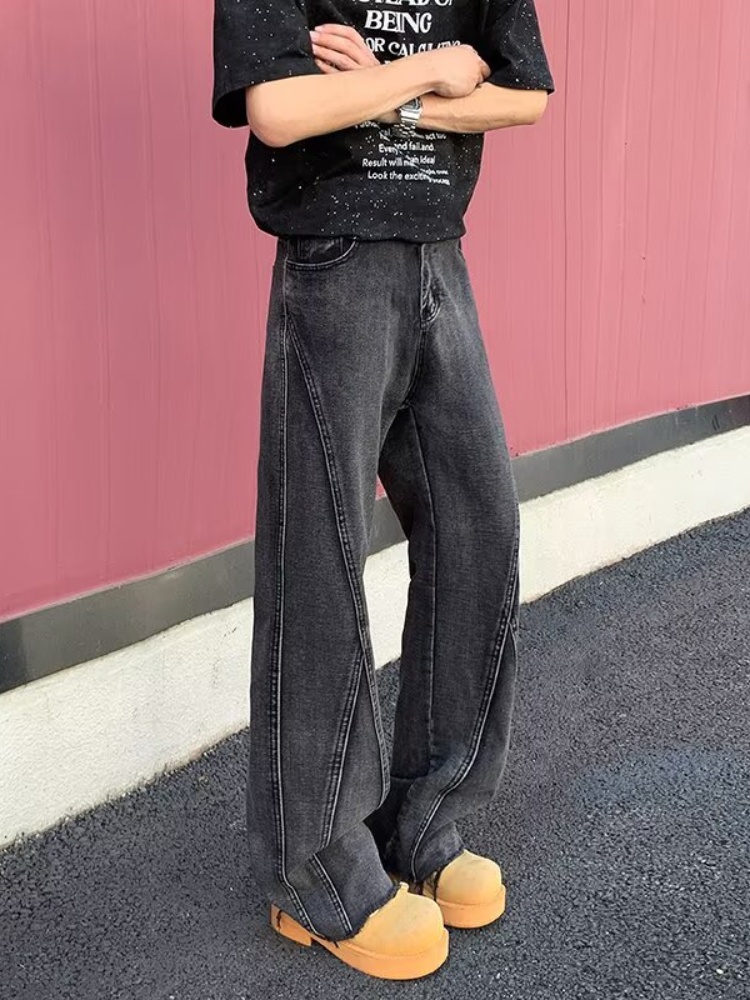 2026 Pantalon Y2K Fashion Blac - đánh giá và giá Men'S Fashion Grey Jeans