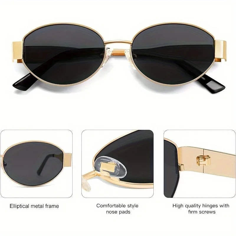 Trendy Oval Sunglasses for Wom - đánh giá và giá Men'S Fashion Round Glasses