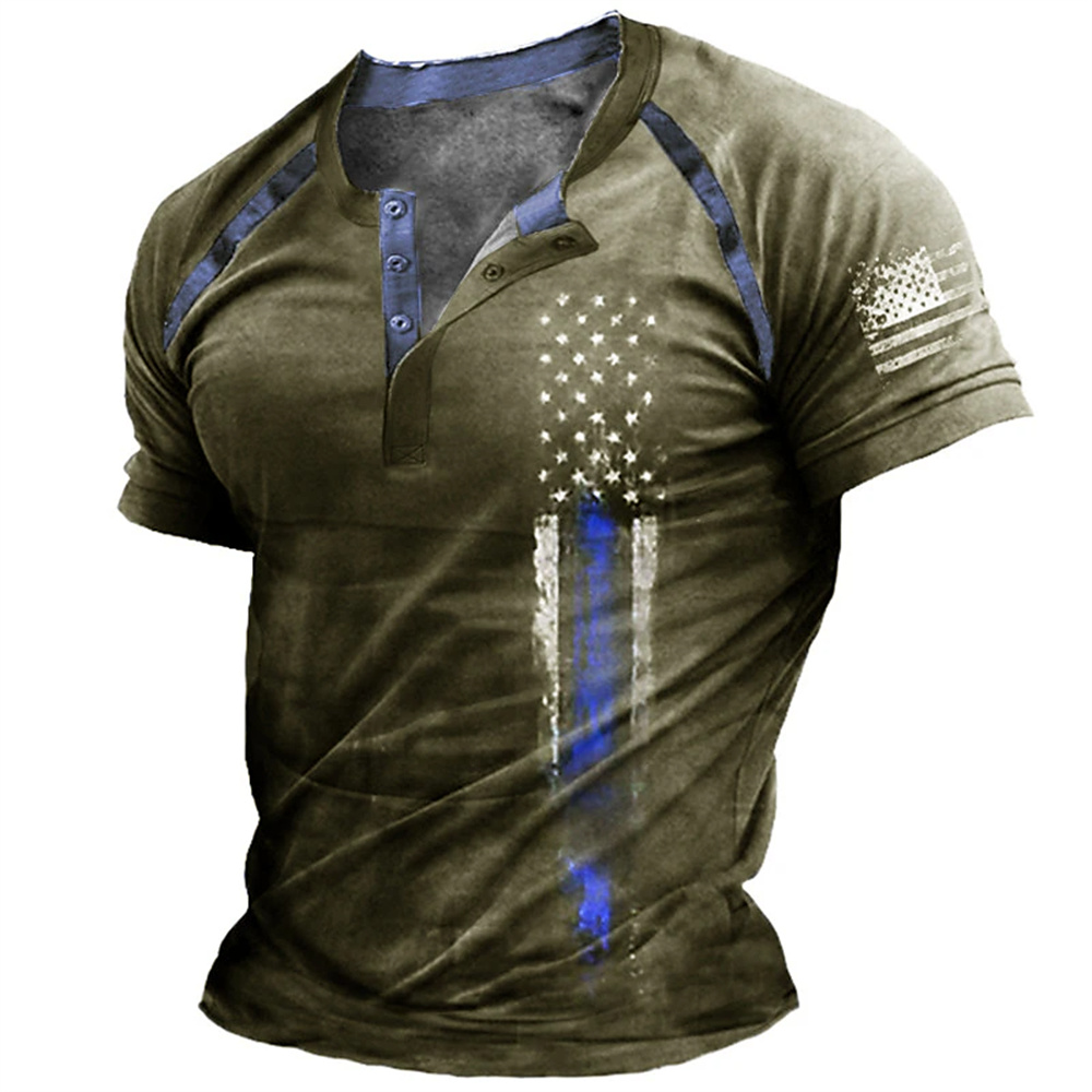 Funny 3D American Flag Print M - đánh giá và giá Men'S Fashion Usa