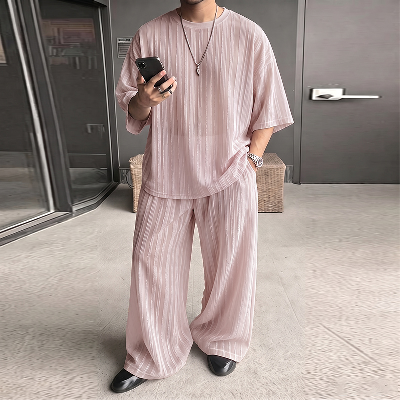 INCERUN Men's Sets Striped See - đánh giá và giá Men'S Fashion Loose Pants