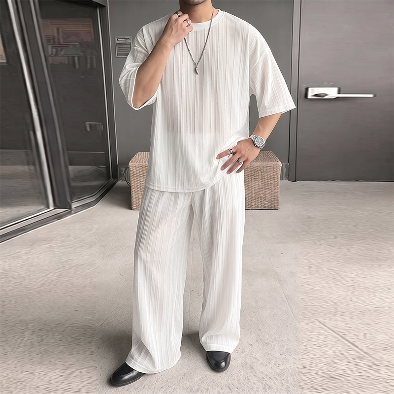 INCERUN Men's Sets Striped See - đánh giá và giá Men'S Fashion Loose Pants