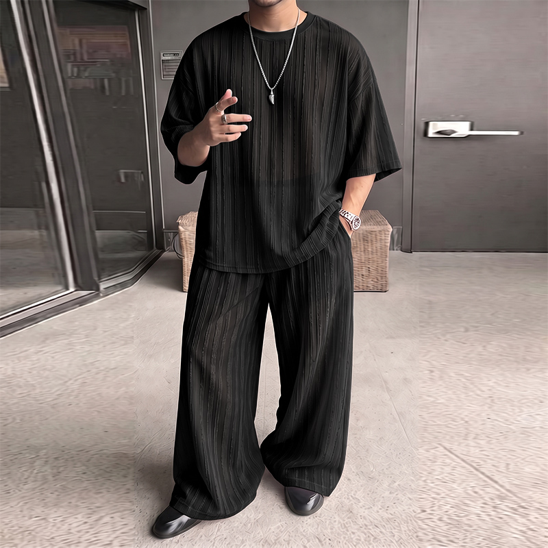 INCERUN Men's Sets Striped See - đánh giá và giá Men'S Fashion Loose Pants