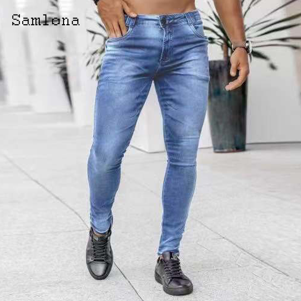 Samlona Quần Jean Nam Thời Tra - đánh giá và giá Men'S Fashion Grey Jeans