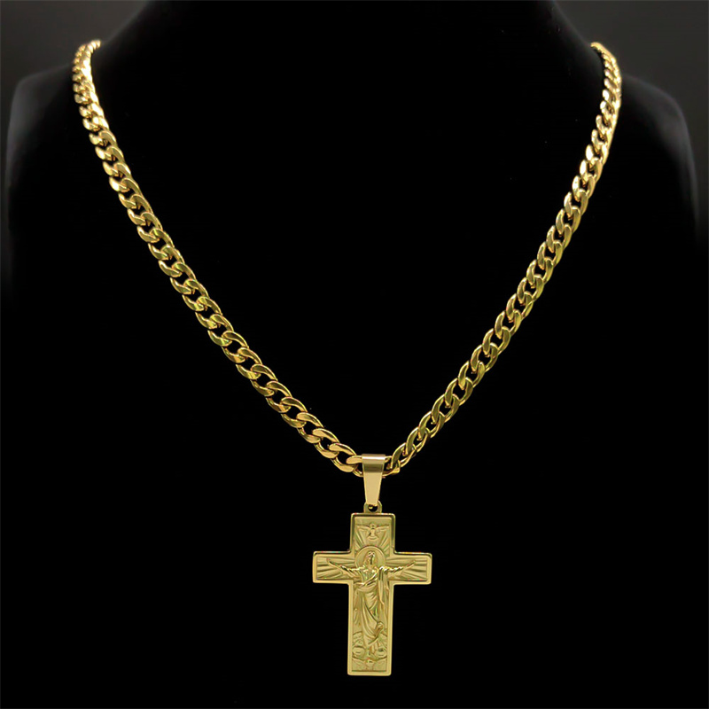 Stainless Steel Cross Jesus Pe - đánh giá và giá Men'S Fashion Jewelry
