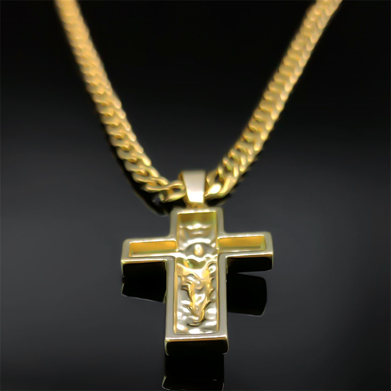 Stainless Steel Cross Jesus Pe - đánh giá và giá Men'S Fashion Jewelry