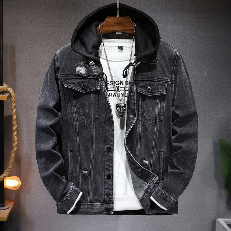 Pop Spring Autumn New Fashion  - đánh giá và giá Men'S Fashion Grey Jeans