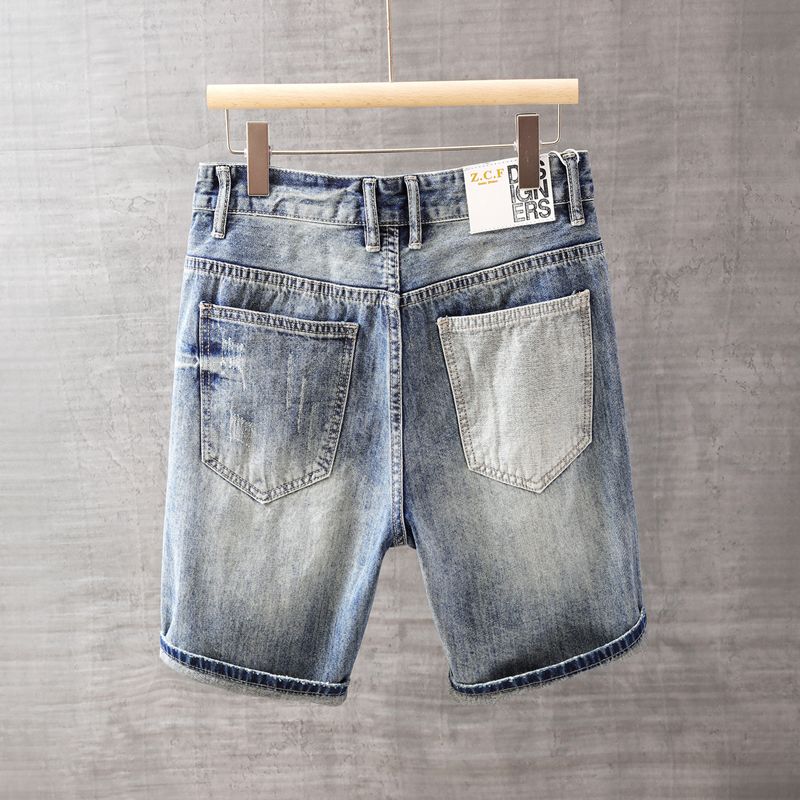 Men's Short Jeans Pants with P - đánh giá và giá Men'S Fashion Loose Pants