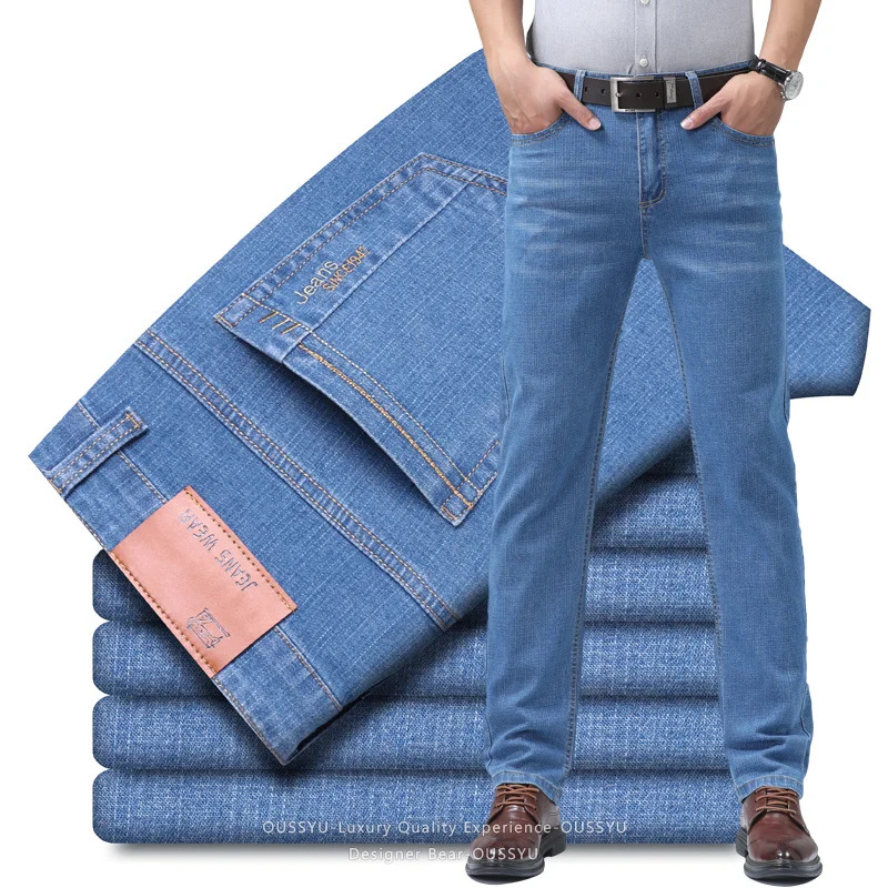 Summer Thin Men's Denim Jeans  - đánh giá và giá Men'S Fashion Nova Jeans