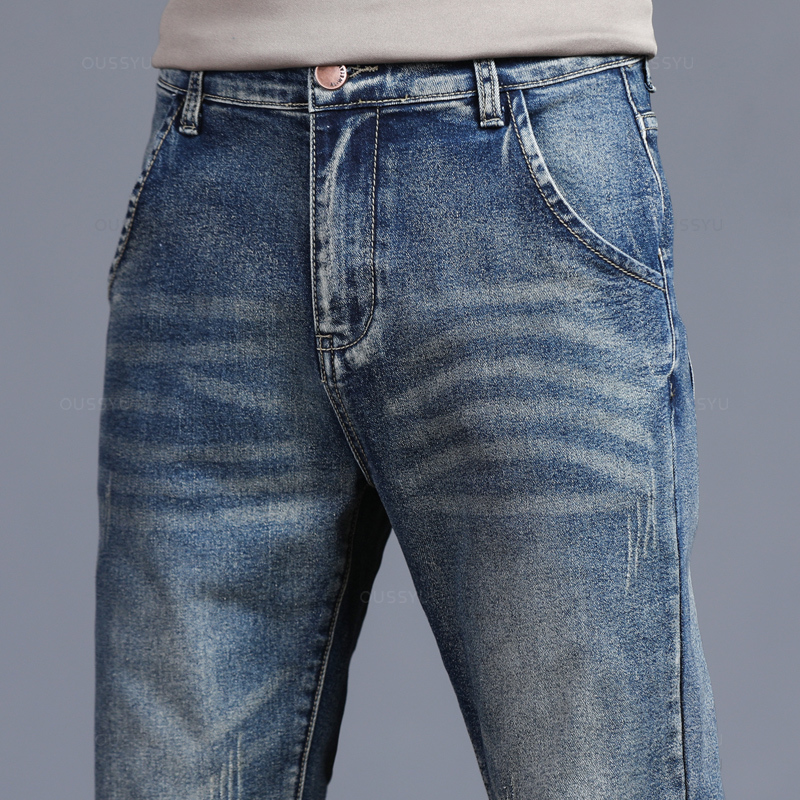 Autumn Winter Cotton Men's Cla - đánh giá và giá Men'S Fashion Grey Jeans