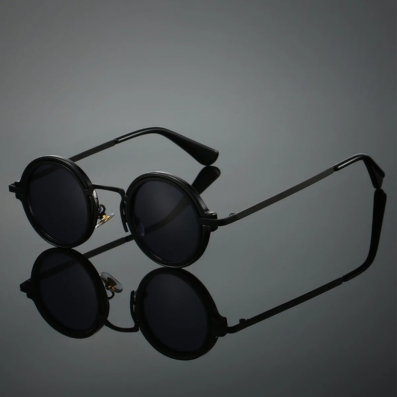 New Retro Metal Round Frame Su - đánh giá và giá Men'S Fashion Round Glasses