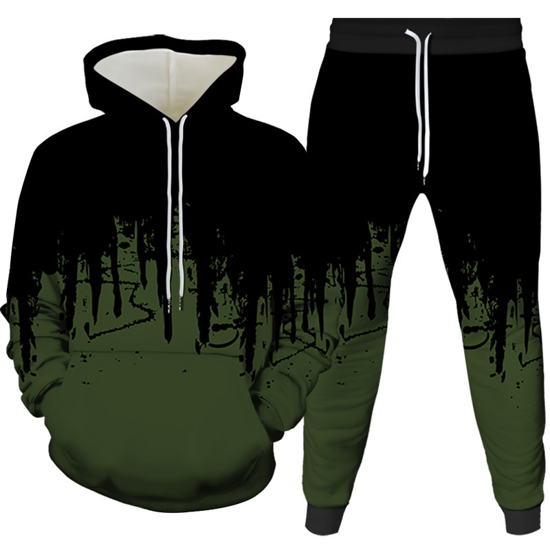 Ink Painting 3D Printed Hoodie - đánh giá và giá Men'S Fashion Hoodies