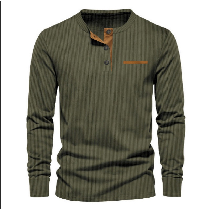 Men's Corduroy Henley Neck Lon - đánh giá và giá Men'S Fashion Usa